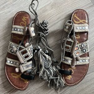 Sam Edelman boho wrap up sandals